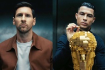 Quang cao co Ronaldo va Messi, lo clip hau truong gay soc hinh anh
