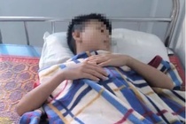 Xon xao clip hoc sinh lop 6 bi ban danh toi tap, phai nhap vien hinh anh