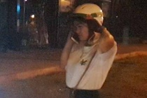 Vi phạm nồng độ cồn, nữ tài xế gọi điện cho người thân cầu cứu