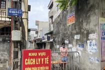 Ha Noi phong toa thon co hon 2.000 nguoi hinh anh