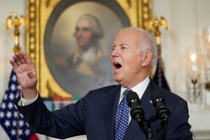 Dang Dan chu khong hai long ve su tai xuat cua ong Biden hinh anh