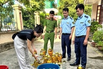 Ban ruou sam khong ro nguon goc, ho kinh doanh o Sam Son bi xu phat hinh anh