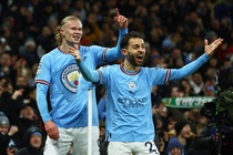 Haaland ghi 5 bàn, Man City vào tứ kết Champions League