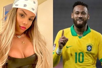 Sac voc ban gai moi cua Neymar hinh anh