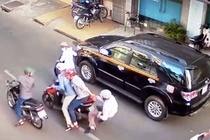 Nu du khach Han Quoc nga nhao vi bi giat tui o Sai Gon hinh anh