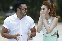 Minh Hang cuoi tha ga khi cham diem Phai manh Viet hinh anh