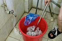 TikToker Viet quay can canh 'phu phep' long xe dieu bang hoa chat o TQ hinh anh