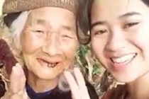 Ba noi 93 tuoi quay clip tao dang xi tin cung chau gai hinh anh