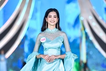 Thi sinh trinh dien ao dai o Hoa hau Viet Nam 2020 hinh anh