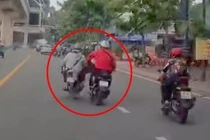 Xac minh clip nam thanh nien di xe may bi dap nga tren duong o TP.HCM hinh anh