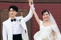 Diệu Nhi và Anh Tú khóc trong lễ cưới