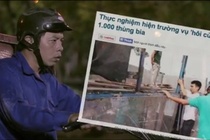 Quang cao san pham bang clip an theo vu hoi bia hinh anh
