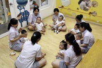 Nghi he, truong mam non tai TP.HCM van nhan giu tre hinh anh
