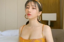 Ba 'ong lon' dung sau Em xinh hinh anh