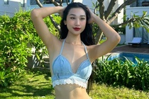 Nguoi mau Pham Thu sinh con hinh anh
