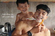 Anh bo don than 9X khoe than hinh 6 mui ben con trai hinh anh