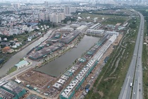 Metro, cao toc, duong vanh dai nhin tu tren cao hinh anh