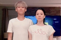 Con trai Le Quyen cao 1,76 m o tuoi 14 hinh anh
