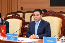 Bo truong Tai chinh lam viec voi Dai su My hinh anh