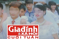 Cô dâu chú rể trong ngày cưới.