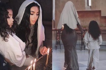Kim Kardashian bị ném đá khi diện đồ bó sát sexy vào nhà thờ