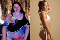 Bi goi la 'ca voi', co gai Anh 105 kg lot xac nho giam 52 kg hinh anh