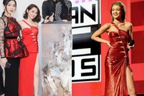 Bảo Anh diện váy nhái Versace từng được Gigi Hadid mặc cách đây 2 năm?