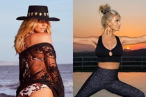 Jessica Simpson khoe duong cong sau khi giam 45,5 kg hinh anh