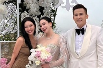 Doanh nhan Hoang Cong Thanh hon Ho Quynh Huong trong le cuoi hinh anh