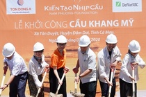 Quy Nam Phuong khoi cong cay cau dau tien tai Ca Mau hinh anh