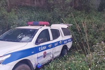 va cham voi xe CSGT anh 1