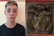 Nam thanh niên bị bắt cùng 14 túi cần sa