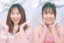 Lần đầu búi tóc, tô son hồng cùng 'phù thủy makeup' Quân Nguyễn, Pu Lê