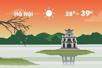 Thời tiết ngày 18/5: Hà Nội đạt đỉnh nắng nóng trên 39 độ C