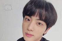 Fan thich thu, khen dep trai khi Jin (BTS) cat toc mai ngo hinh anh