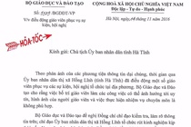 Bộ GD&ĐT ra công văn hỏa tốc về vụ điều giáo viên tiếp khách