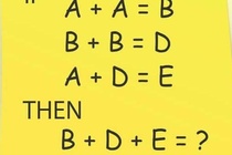Ban mat bao lau de tinh B + D + E = ? hinh anh