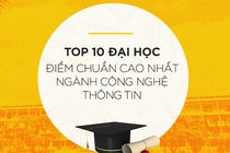 10 đại học có điểm chuẩn ngành Công nghệ Thông tin cao năm 2018