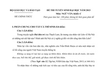 De thi va dap an dai hoc mon Ngu van khoi C 2013 hinh anh