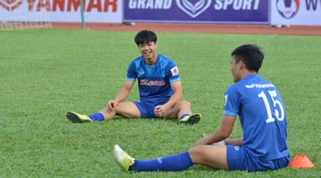 Hinh anh doi lap truoc gio G cua U23 VN va U23 Malaysia hinh anh