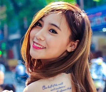 9X ten Thuy Kieu gay tranh cai voi clip 'ban tin nem da' hinh anh