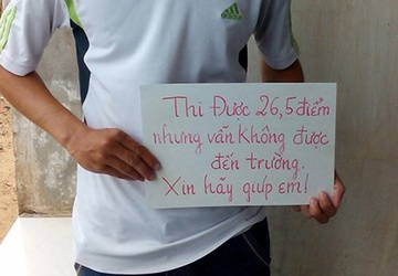 '26,5 diem nhung khong duoc den truong, xin hay giup em' hinh anh
