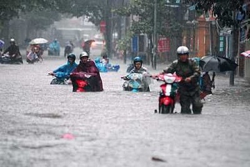 Mua lon o mien Bac cuoi tuan hinh anh
