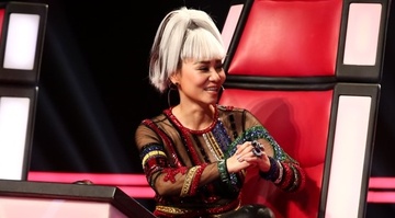 Thu Minh bat khoc tren ghe nong The Voice vi nho Tran Lap hinh anh