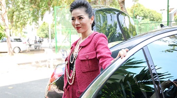 Le Quyen dien vay hieu gia 400 trieu dong di quay hinh hinh anh