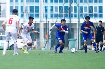 Duc Chinh lap cong, U22 Viet Nam thang sat nut Viettel hinh anh