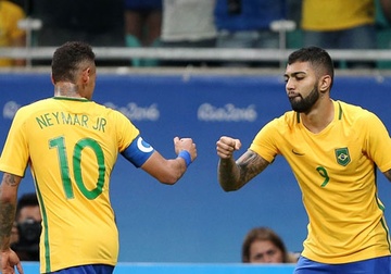 Olympic Brazil vao tu ket sau chien thang 4-0 hinh anh