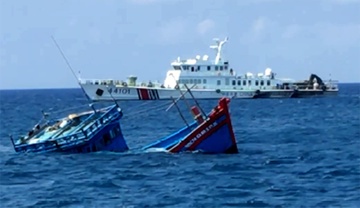 Ngu dan Quang Ngai ke luc bi tau Trung Quoc uy hiep o Hoang Sa hinh anh