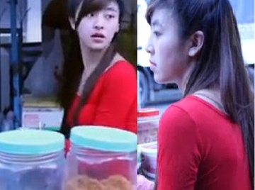 Nong trong ngay: Co gai banh trang tron xinh nhu hot girl hinh anh