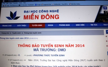 DH Cong nghe Mien Dong tuyen sinh sai quy che hinh anh